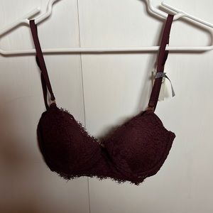 Brand new 32D lace Maroon bra (Aerie)